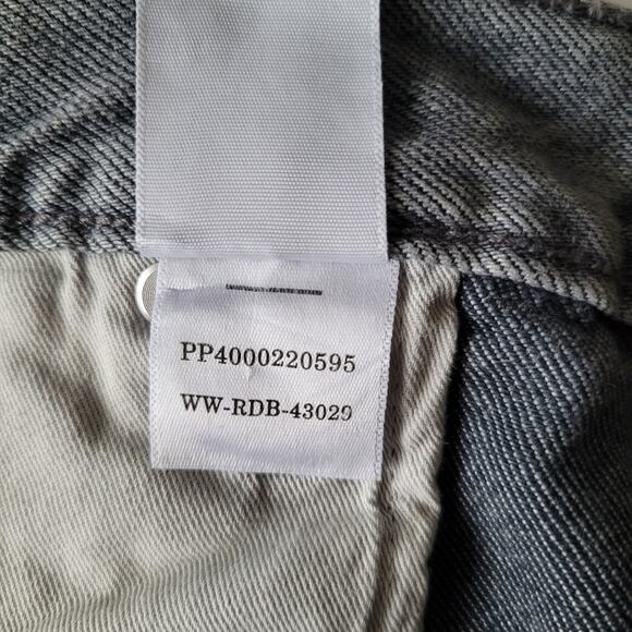 Everlane Relaxed High Rise Straight Jeans Organic Cotton Size 32L Actual 39 Gray - Picture 8 of 10